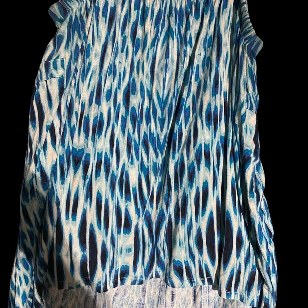 Lane Bryant Sleeveless Spaghetti Strap Tank Top Studded Size 22/24 Blue Wave - Picture 5 of 5